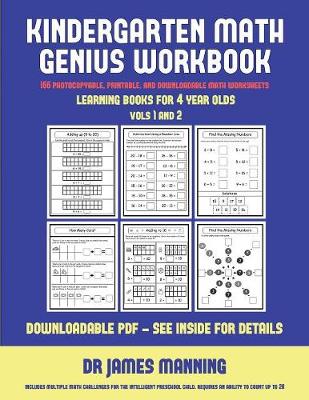 Book cover for Learning Books for 4 Year Olds (Kindergarten Math Genius)