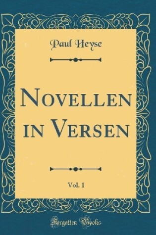 Cover of Novellen in Versen, Vol. 1 (Classic Reprint)