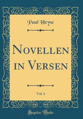 Book cover for Novellen in Versen, Vol. 1 (Classic Reprint)
