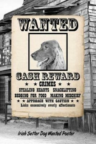 Cover of Irish Setter Dog Wanted Poster