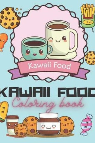 Cover of kawaii food coloring book