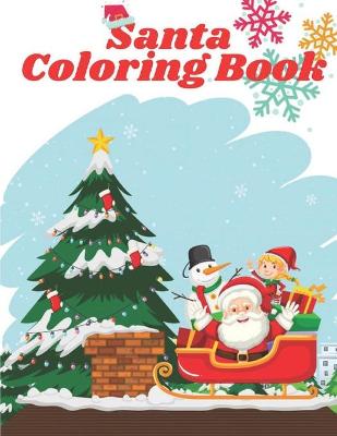 Book cover for Santa Coloring Book