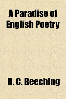 Book cover for A Paradise of English Poetry