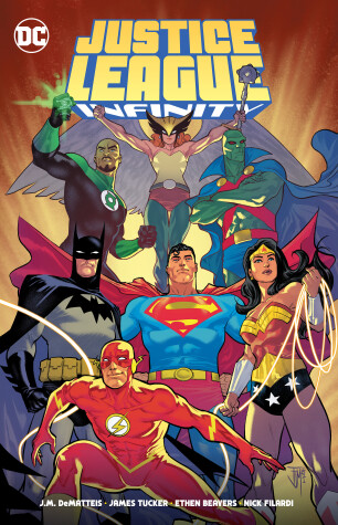 Book cover for Justice League Infinity