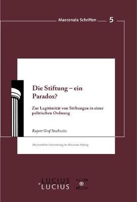 Book cover for Die Stiftung - Ein Paradox?