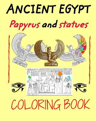 Book cover for Ancient Egypt coloring book