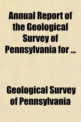 Book cover for Annual Report of the Geological Survey of Pennsylvania for (Volume 2-4)