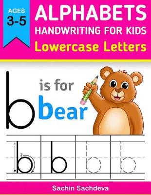 Book cover for Alphabets Handwriting for Kids (Lowercase Letters)