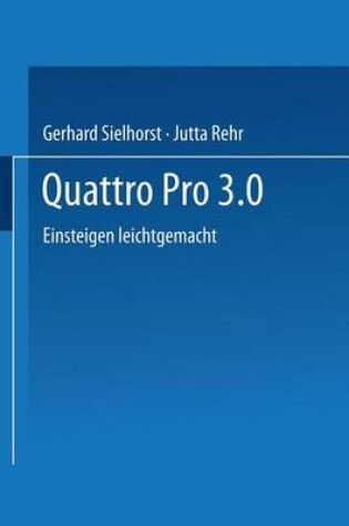 Cover of Quattro Pro 3.0