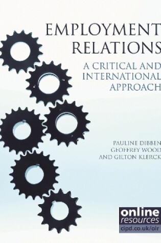 Cover of Employment Relations : A Critical and International Approach