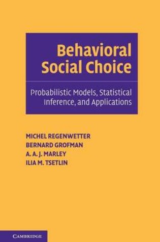 Cover of Behavioral Social Choice