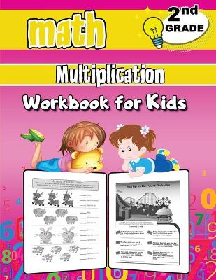 Book cover for 2nd Grade Math Multiplication Workbook for Kids