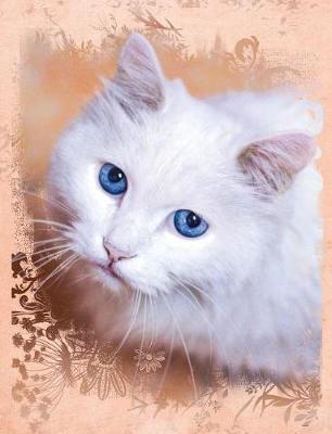 Book cover for White Cat Composition Notebook, Wide Ruled