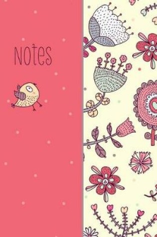 Cover of Notes, Bird and Flower, Notebook, Jotter, Note Pad, Journal