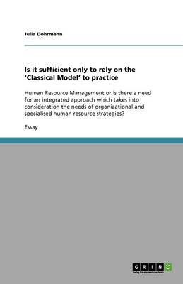 Cover of Is it sufficient only to rely on the 'Classical Model' to practice