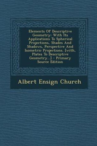 Cover of Elements of Descriptive Geometry