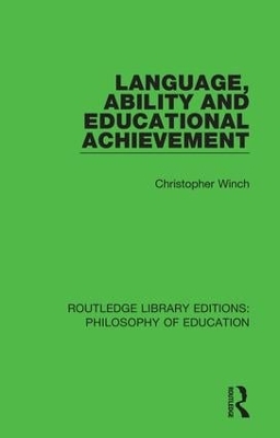 Cover of Language, Ability and Educational Achievement