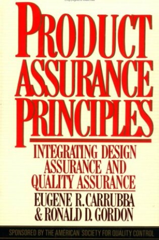 Cover of Product Assurance Principles