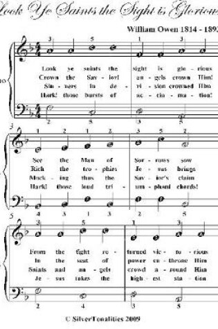 Cover of Look Ye Saints the Sight Is Glorious Easy Piano Sheet Music