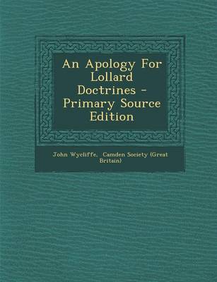 Book cover for An Apology for Lollard Doctrines - Primary Source Edition