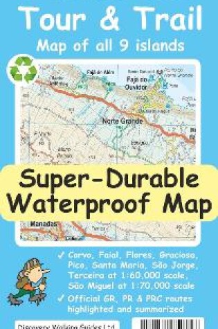 Cover of Azores Tour & Trail Super-Durable Map (2nd edition)