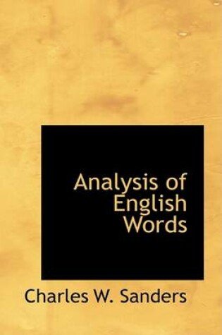 Cover of Analysis of English Words