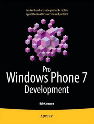 Book cover for Pro Windows Phone 7 Development