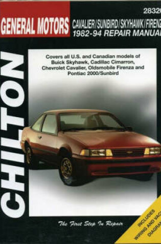 Cover of General Motors Cavalier/Sunbird/Skyhawk/Firenza 1982-94