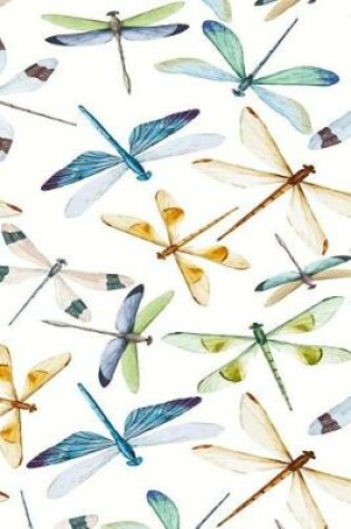 Cover of Mid Year Academic Diary For Teachers, Students & Parents With Dragonfly Watercolour Design