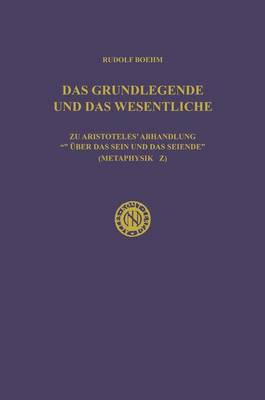 Book cover for Das Grundlegende Und Das Wesentliche