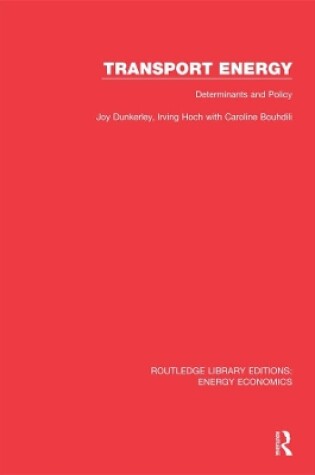 Cover of Transport Energy: Determinants and Policy