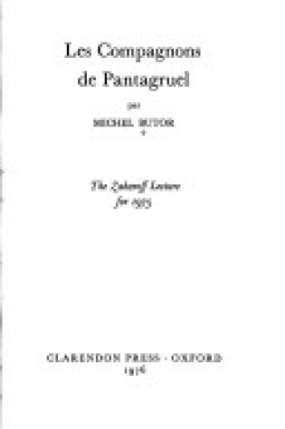 Cover of Compagnos de Pantagruel