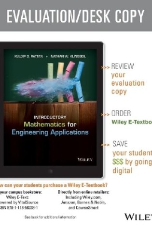 Cover of Introductory Mathematics for Engineering Applications Evaluation Copy