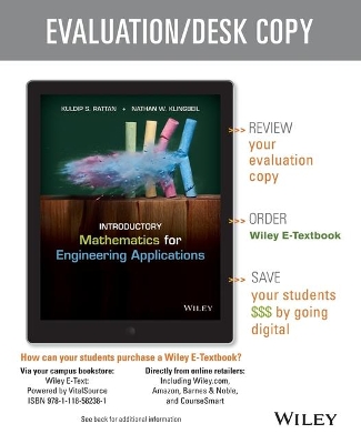 Book cover for Introductory Mathematics for Engineering Applications Evaluation Copy