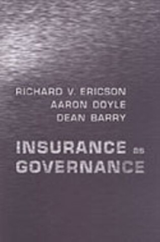 Cover of Insurance as Governance