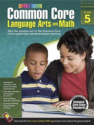 Cover of Common Core Language Arts and Math, Grade 5