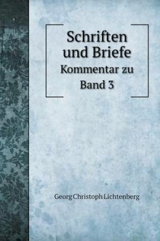 Cover of Schriften und Briefe Kommentar zu Band 3