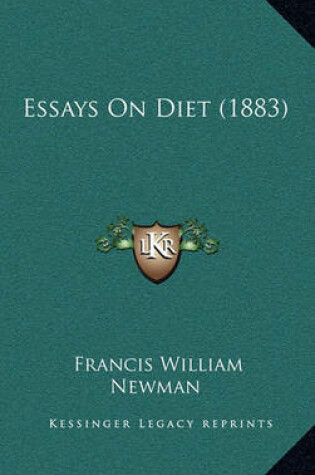 Cover of Essays on Diet (1883)