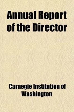 Cover of Annual Report of the Director (Volume 4-8)