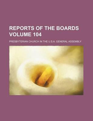 Book cover for Reports of the Boards Volume 104