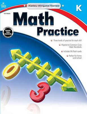 Book cover for Math Practice, Grade K