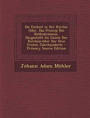 Book cover for Die Einheit in Der Kirche