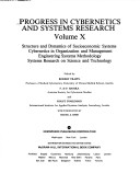 Book cover for Progress in Cybernetics and Systems Research, Volume 10