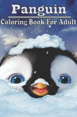 Cover of panguin coloring book for adult