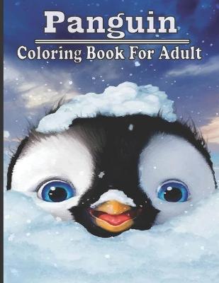 Book cover for panguin coloring book for adult