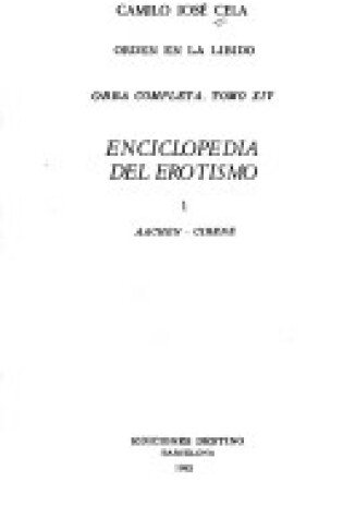 Cover of Enciclopedia del Erotismo 1 - O.C. Tomo 14