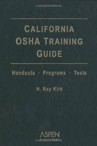 Cover of California OSHA Training Guide