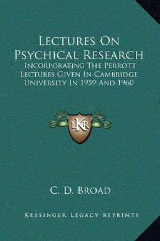 Cover of Lectures on Psychical Research