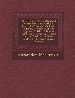 Book cover for The History of the Highland Clearances