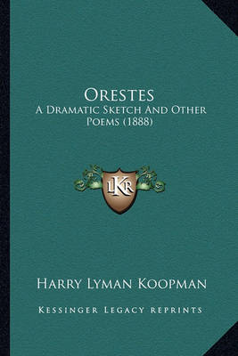 Book cover for Orestes Orestes